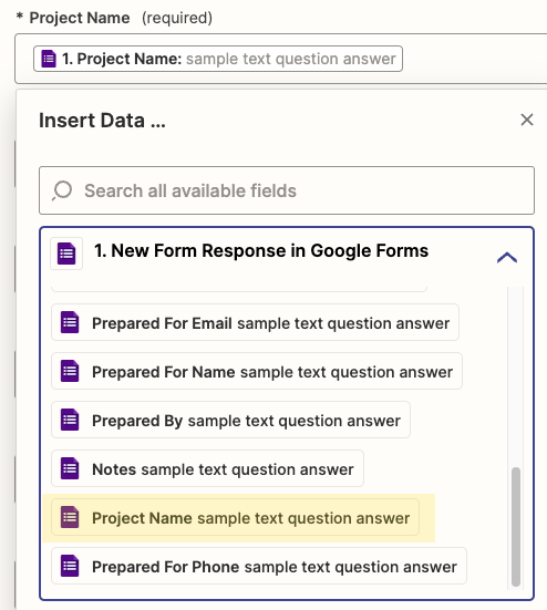 Project Name Field Mappig.png